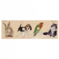 Large Knob Pets Puzzle - Rabbit, Dog, Parrot, Cat