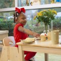 Alternate Image #2 of Premium Solid Maple Toddler Table & Chair Set