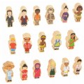 Thumbnail Image of Children From Around the World Wooden Block Figures - 17 Pieces