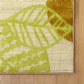 Alternate Image #2 of Sense of Place Leaf Carpet - Green - 6' x 9' Rectangle