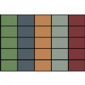 Natural Colors Seating Blocks Carpet - 8' x 12' Rectangle