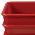 Alternate Image #3 of Red Colored Storage Bin - Set of 5