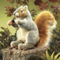 Alternate Image #3 of Soft Gray Squirrel Hand Puppet