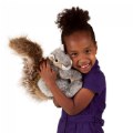 Alternate Image #4 of Soft Gray Squirrel Hand Puppet