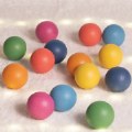 Alternate Image #5 of Rainbow Wood Loose Spheres - 14 Pieces