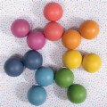 Alternate Image #9 of Rainbow Wood Loose Spheres - 14 Pieces