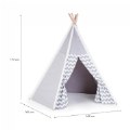 Alternate Image #7 of Easy View Foldable Gray and White Canvas Tent