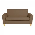 Thumbnail Image #2 of Modern Vinyl Couch - Brown