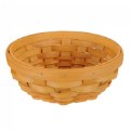 Round Wooden Basket 4"H x 10"D