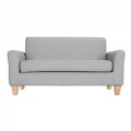 Alternate Image #2 of Sense of Place Gray Vinyl Couch