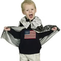 Merlin and Metallic Silver Reversible Cape