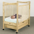 Natural Clearview Dropside Crib