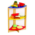 Colorful Kitchen Corner Shelf
