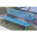 6' Bench with back - Diamond (Portable)