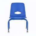 Alternate Image #2 of Tapered Leg Stackable Chair - 9.5" Seat Height - Blue