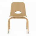 Alternate Image #2 of Tapered Leg Stackable Chair - 11.5" Seat Height - Natural