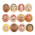 Tactile Facial Expressions Emotion Stones - 12 Pieces