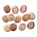 Alternate Image #2 of Tactile Facial Expressions Emotion Stones - 12 Pieces