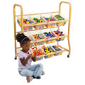 Mobile Manipulative Cart with Bins