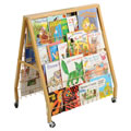 Mobile Double Sided Book Cart