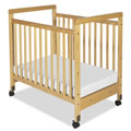 SafetyCraft&reg; Compact Fixed-Side Clearview Crib