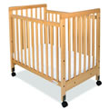 SafetyCraft&reg; Compact Fixed-Side Slatted Crib