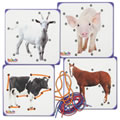 Farm Animal Lacing Boards