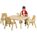 Thumbnail Image of Nature Color Chunky 24" x 36" Toddler Table with 12-16" Adjustable Legs