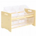 Carolina Toddler Sturdy Wooden See-All Storage Center with Bins
