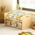 Alternate Image #2 of Carolina Toddler Sturdy Wooden See-All Storage Center with Bins
