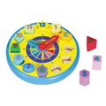 Wooden Shape Sorting Clock