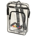 Clear Vinyl Backback (14 1/4" x 9 1/2" x 3")