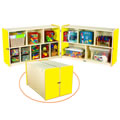 K Color&trade; Fold 'N Lock Storage Unit - Yellow