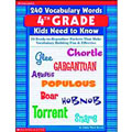 240 Vocabulary Words for 4th graders