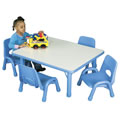 30" X 60" Rectangle Table - Blue