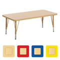Nature Color 24x48 Rectangle Table 15-24" Adjustable Legs