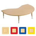 Nature Color 48x72 Kidney Table 21-30" Adjustable Legs