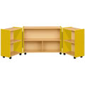 Nature Color Tri-Fold Storage Cabinet - Yellow