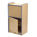 Designer Kitchen Refrigerator - Natural w/Blue Trim