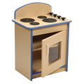 Designer Kitchen Range - Natural w/Blue Trim