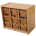 Ash Toddler 9 Bin Storage Unit