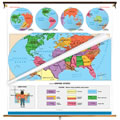 Starter US and World Map Combo