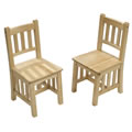 Thumbnail Image of Natural Mission Chairs - Set of 2 - 2-5 years