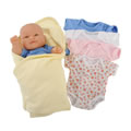 Baby's One Piece Outfits with Blanket for 10" Dolls