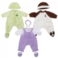 Thumbnail Image of Soft and Loveable 20" Realistic Doll Clothes with Booties - Set of 3