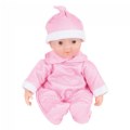 Soft Body 11" Baby Doll with Romper and Cap - Asian