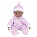 Thumbnail Image of Soft Body 11" Baby Doll with Romper and Cap - African American