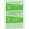 Brain Blasters Vocabulary Practice Cards - Grade 4