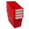 Alternate Image #2 of Shelf File Set of 4 - Red