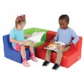 Alternate Image #2 of Child Size Corner Chair - Green